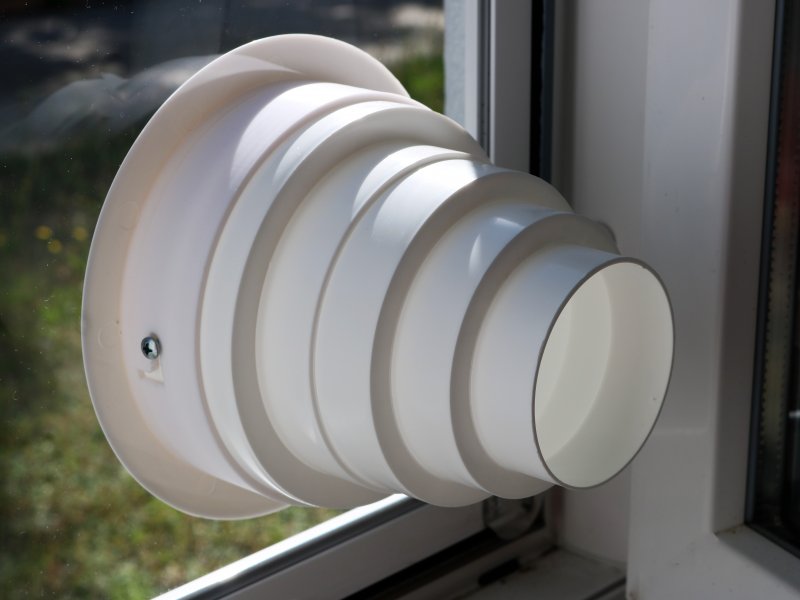 Klimaanlage Fenster Schlauch Adapter Flache Mundschnittstelle, für